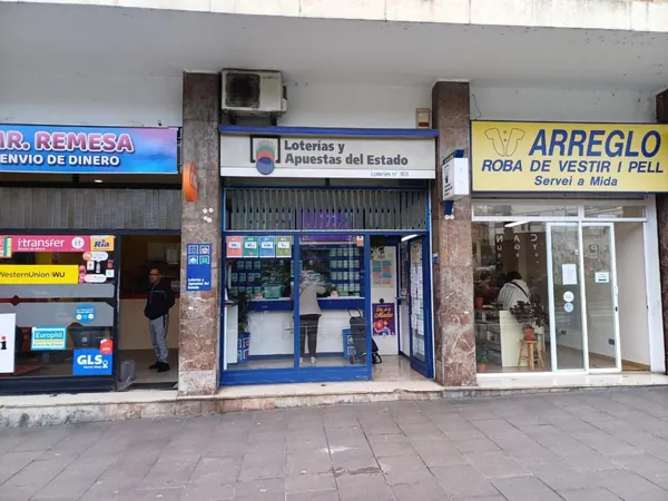 Imagen del punto de venta de Lotería