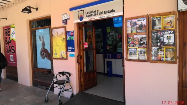 Imagen del punto de venta de Lotería