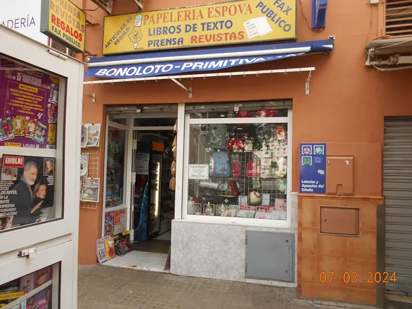Imagen del punto de venta de Lotería