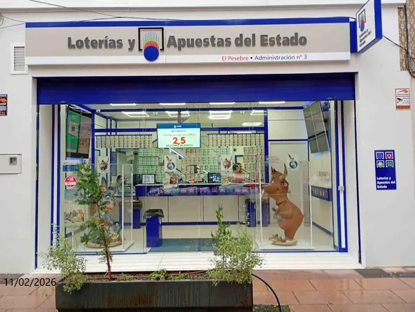Imagen del punto de venta de Lotería